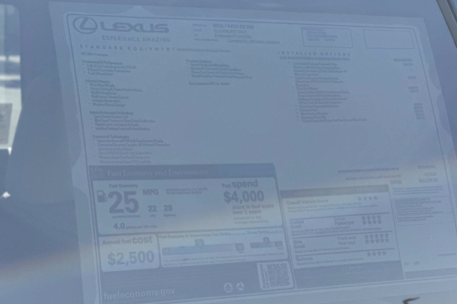 New 2026 Lexus RX 350 FWD image 28
