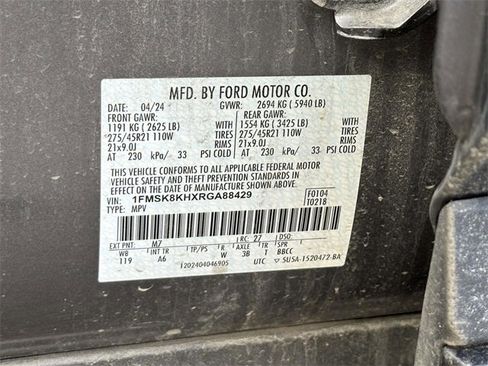 Used 2024 Ford Explorer ST-Line w/ Class IV Trailer Tow Package image 26