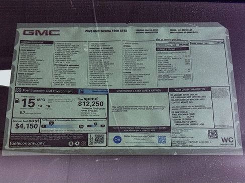 New 2026 GMC Sierra 1500 AT4X image 20