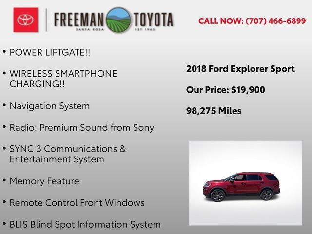 Used 2018 Ford Explorer Sport w/ Equipment Group 401A AWD/4WD image 12