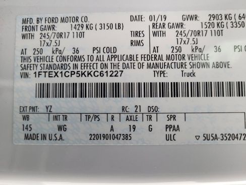 Used 2019 Ford F150 XL w/ Equipment Group 101A Mid image 33