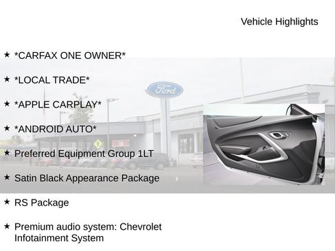 Used 2024 Chevrolet Camaro LT w/ RS Package RWD image 19
