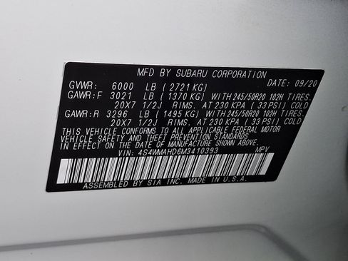 Used 2021 Subaru Ascent Premium w/ Sport Package image 32