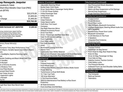 Used 2020 Jeep Renegade Sport FWD image 8
