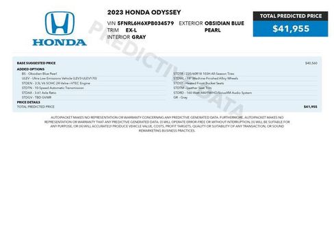 Used 2023 Honda Odyssey EX-L image 3