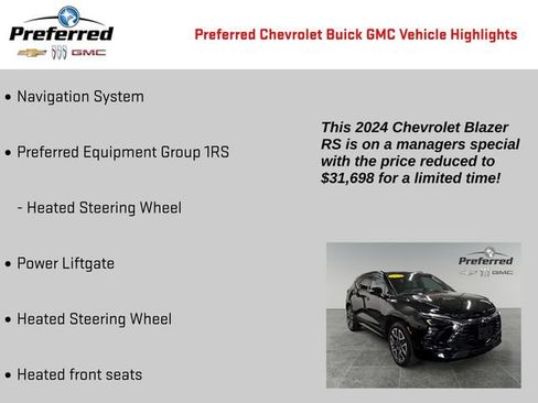 Certified 2024 Chevrolet Blazer RS FWD image 2