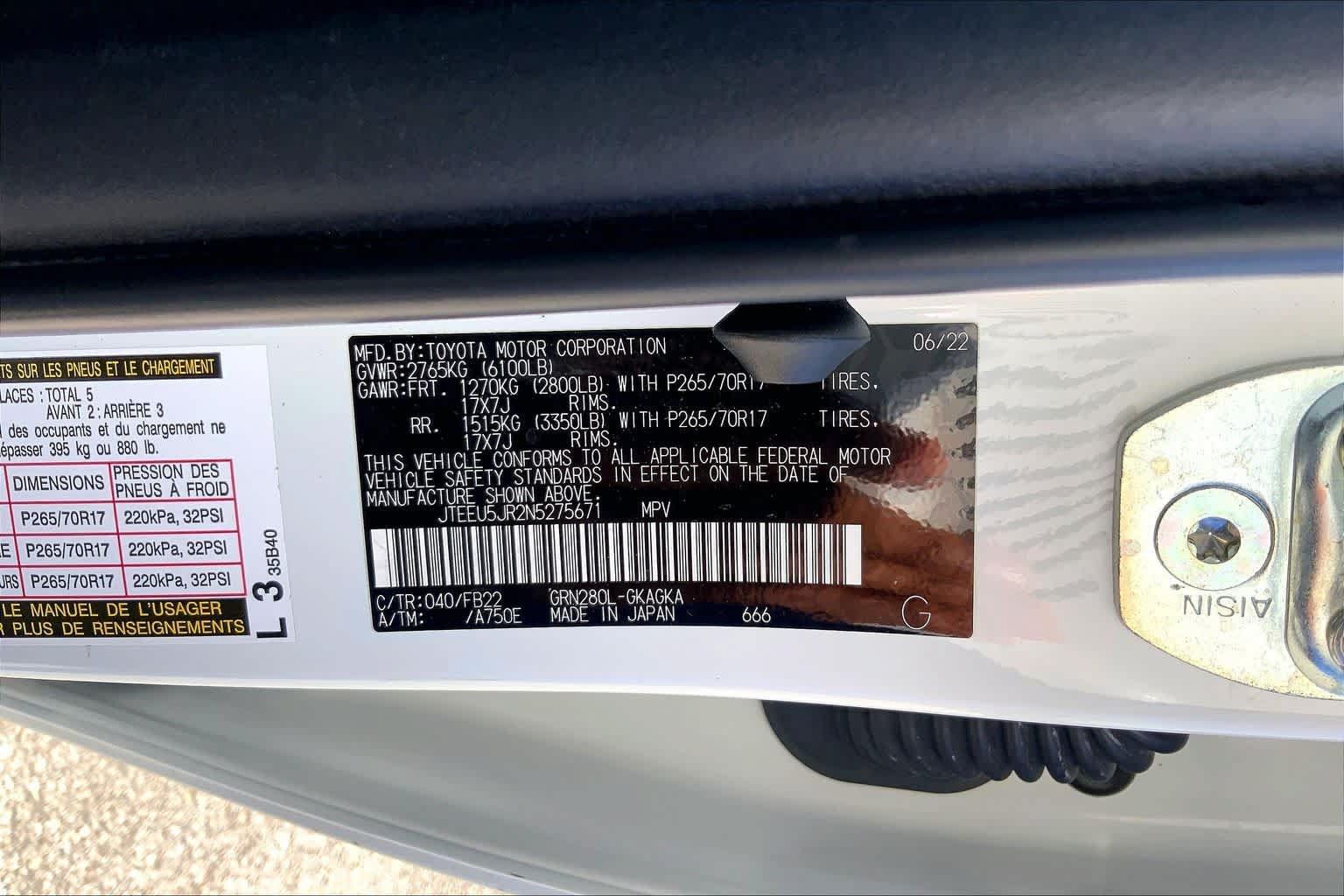 Used 2022 Toyota 4Runner SR5 RWD image 35