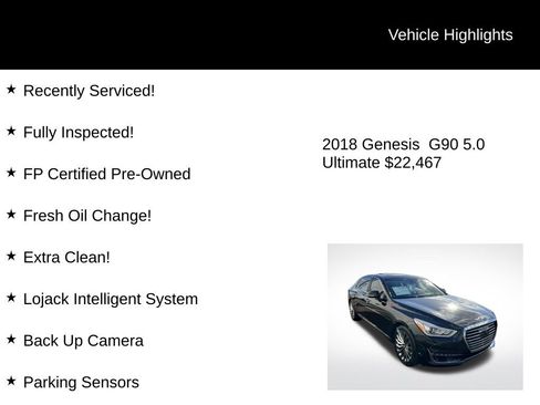 Used 2018 Genesis G90 5.0 Ultimate image 2