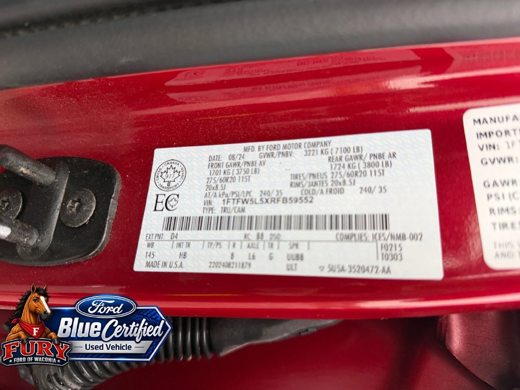 Certified 2024 Ford F150 Lariat w/ Equipment Group 502A High AWD/4WD image 29