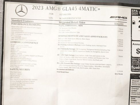 Used 2023 Mercedes-Benz GLA 45 AMG 4MATIC image 63