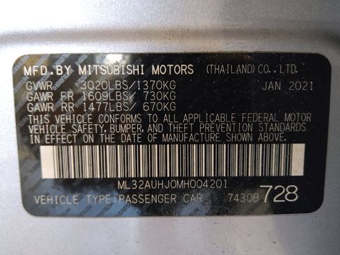 Used 2021 Mitsubishi Mirage ES FWD image 32