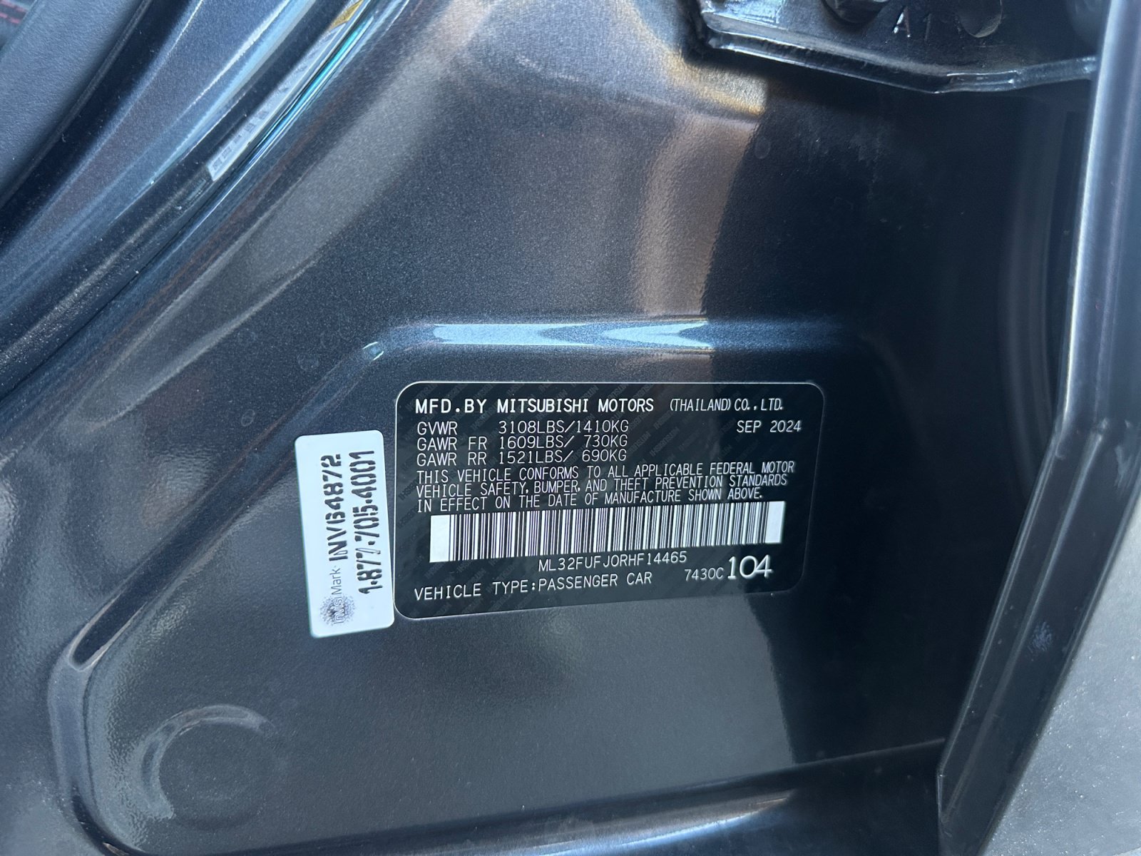Used 2024 Mitsubishi Mirage G4 Black Edition FWD image 31