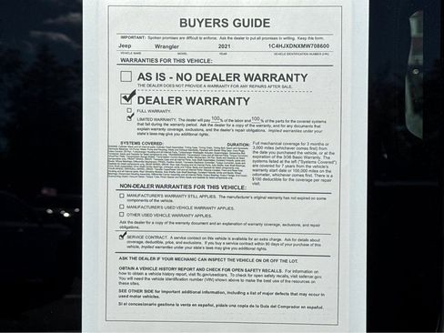 Certified 2021 Jeep Wrangler Unlimited Sport w/ Sun And Sound Package image 26