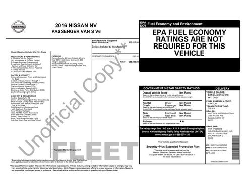 Used 2016 Nissan NV 3500 S image 2
