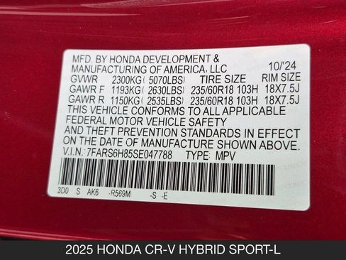 Used 2025 Honda CR-V Sport-L image 26