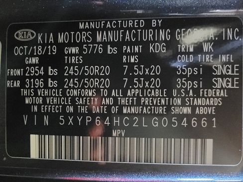 Used 2020 Kia Telluride S w/ S 8 Passenger Seating Package FWD image 33