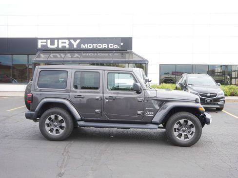 Used 2020 Jeep Wrangler Unlimited Sahara w/ Uconnect 4C Nav & Sound Group AWD/4WD image 1