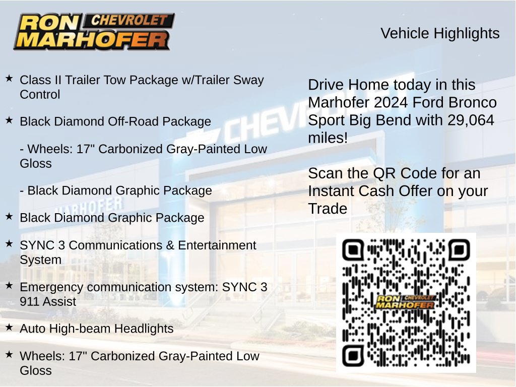 Used 2024 Ford Bronco Sport Big Bend AWD/4WD image 15