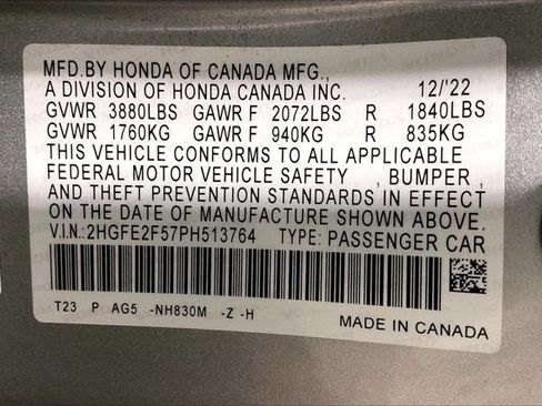 Used 2023 Honda Civic Sport image 44