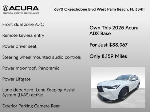 Certified 2025 Acura ADX A-Spec AWD/4WD image 7