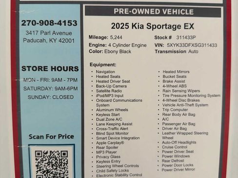 Used 2025 Kia Sportage EX FWD image 27