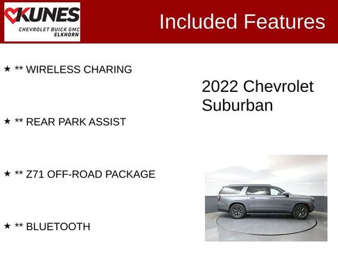 Used 2022 Chevrolet Suburban Z71 w/ Z71 Off-Road Package AWD/4WD image 3