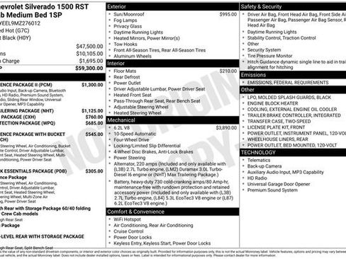 Certified 2021 Chevrolet Silverado 1500 RST w/ Convenience Package II image 37