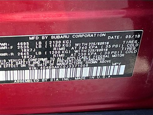 Used 2018 Subaru Outback 2.5i Limited w/ Popular Package #2 image 33