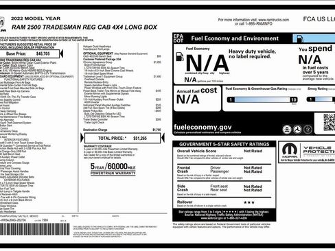 Used 2022 RAM 2500 Tradesman image 45