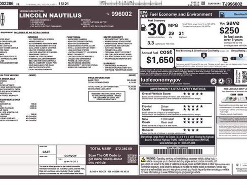 New 2026 Lincoln Nautilus Reserve w/ Jet Appearance Package image 4