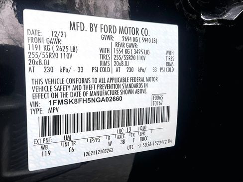 Certified 2022 Ford Explorer Limited w/ Equipment Group 301A image 34