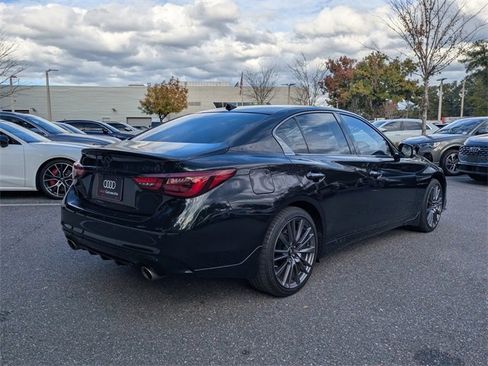 Used 2023 INFINITI Q50 Red Sport 400 w/ Black Opal Edition image 2