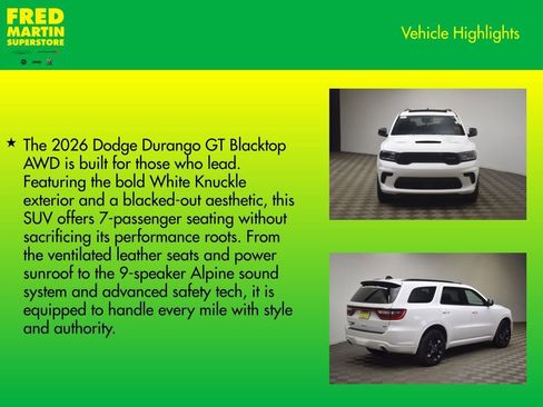 New 2026 Dodge Durango GT image 7