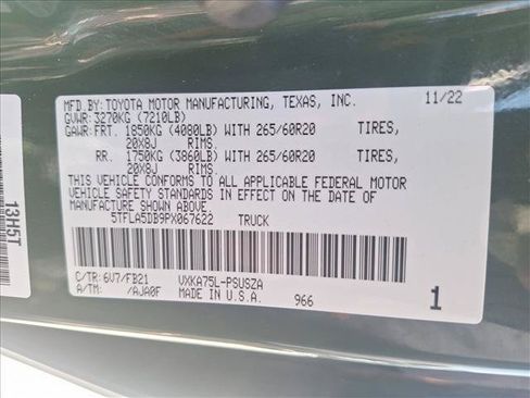 Used 2023 Toyota Tundra SR5 w/ TRD Sport Package AWD/4WD image 21