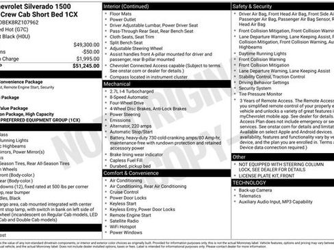 Used 2024 Chevrolet Silverado 1500 Custom image 34