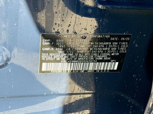 Certified 2025 Subaru Ascent Premium AWD/4WD image 30