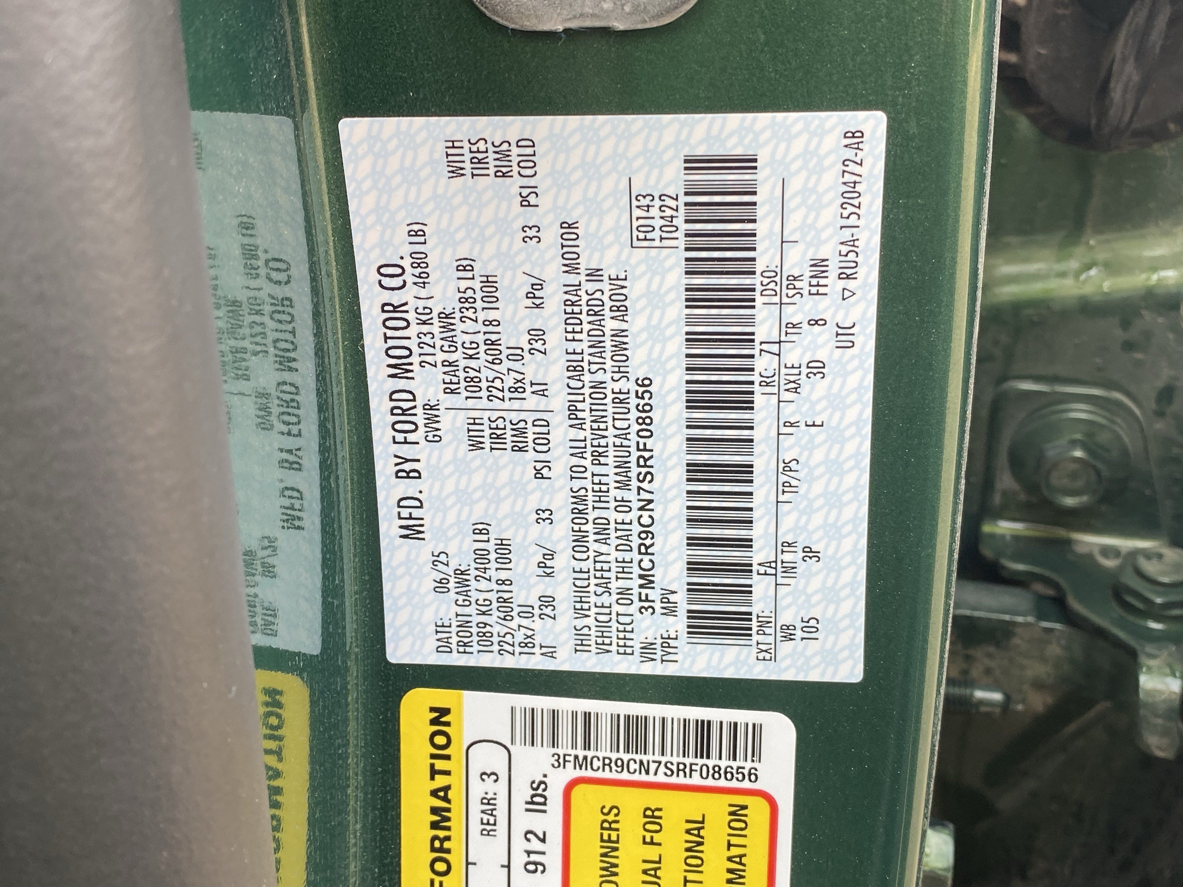 Used 2025 Ford Bronco Sport Outer Banks AWD/4WD image 33