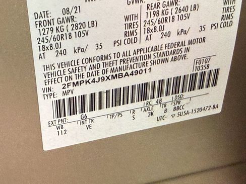 Used 2021 Ford Edge SEL w/ Convenience Package AWD/4WD image 54