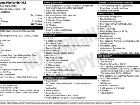 Used 2022 Toyota Highlander XLE FWD image 3