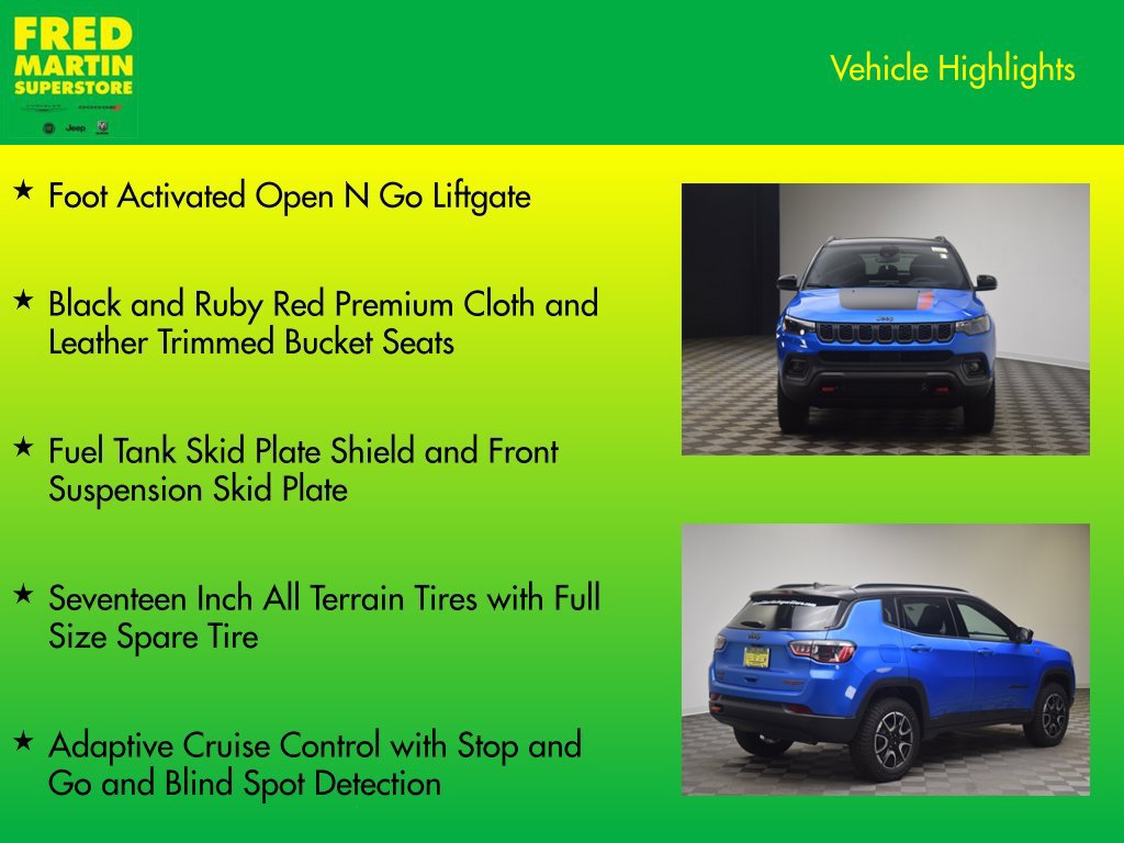 New 2026 Jeep Compass Trailhawk w/ Sun, Sound & Navigation Group AWD/4WD image 14