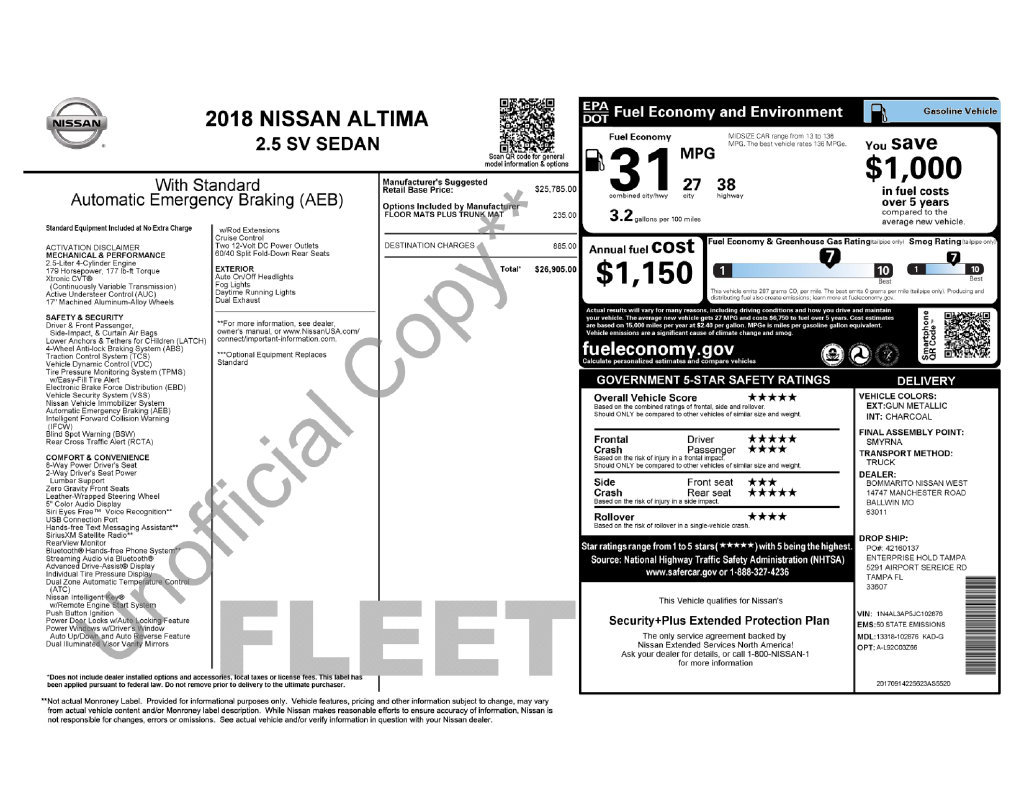 Used 2018 Nissan Altima 2.5 SV FWD image 6