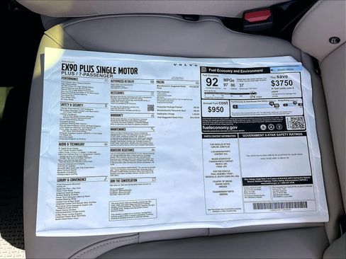 New 2026 Volvo EX90 Plus RWD image 37