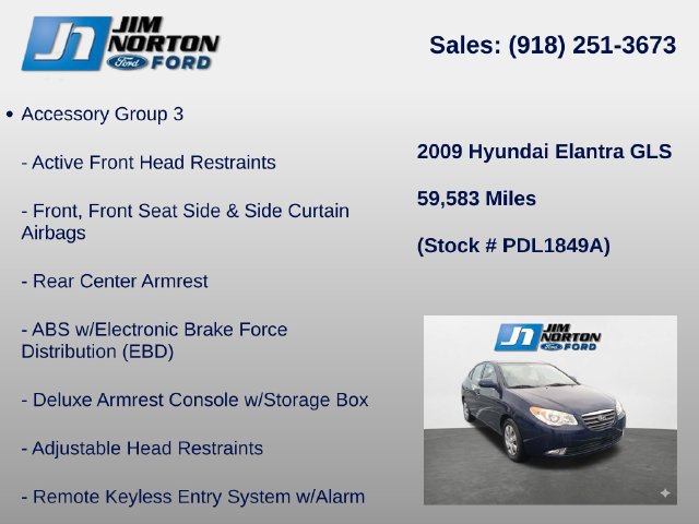 Used 2009 Hyundai Elantra GLS FWD image 8