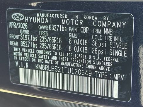 Used 2026 Hyundai Palisade SEL AWD/4WD image 6