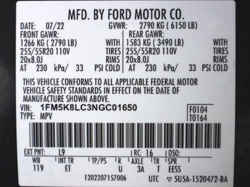 Used 2022 Ford Explorer King Ranch w/ Technology Package AWD/4WD image 54