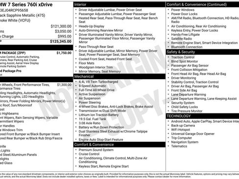 Used 2024 BMW 760i xDrive w/ Premium Package image 29