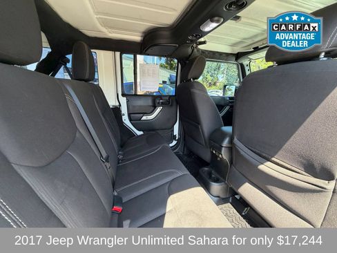 Used 2017 Jeep Wrangler Unlimited Sahara w/ Connectivity Group AWD/4WD image 13