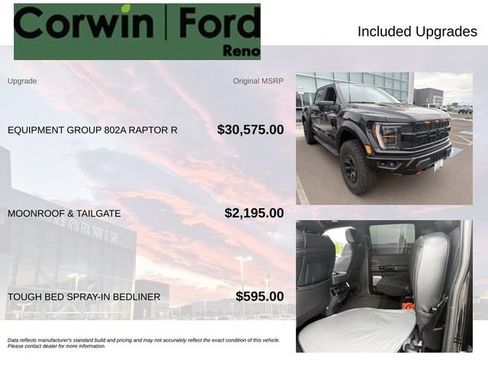 Used 2023 Ford F150 Raptor w/ Equipment Group 802A Raptor R AWD/4WD image 3