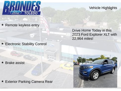 Used 2023 Ford Explorer XLT w/ Equipment Group 202A AWD/4WD image 16