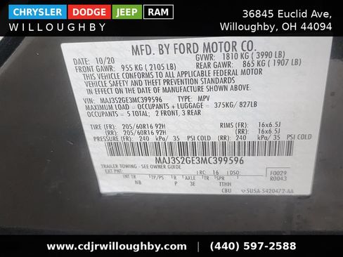 Used 2021 Ford EcoSport SE FWD image 42